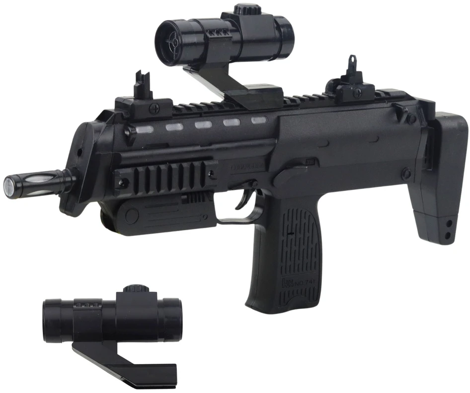 Lean Toys Žaislinis šautuvas su šviesų ir garso efektais, 41 cm