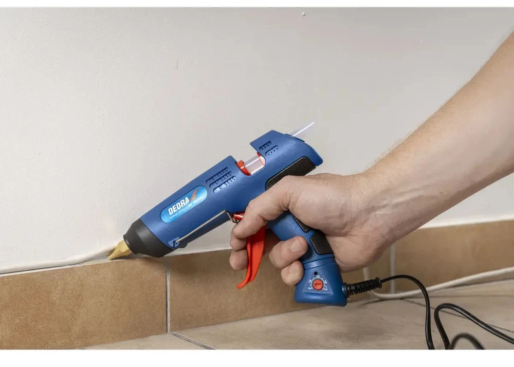 Dedra Kartu kliju pistoletas 150W 112mm temperaturos reguliavimas