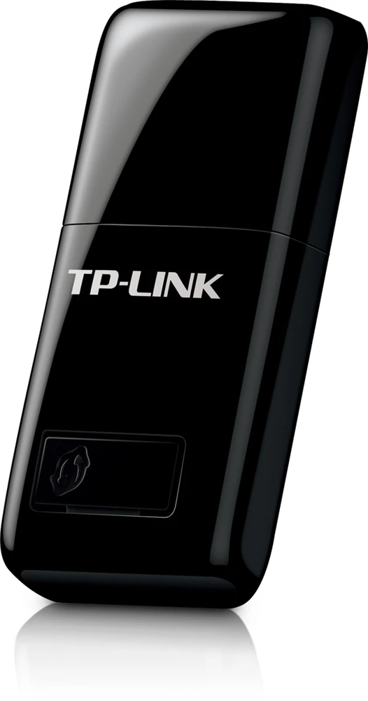 TP-LINK N300 WLAN Mini-USB adapteris, 2,4 GHz, 802.11b/g/n, QSS mygtukas, Autorun įrankis, palaiko Windows XP/Vista/7/8 ir MacOS