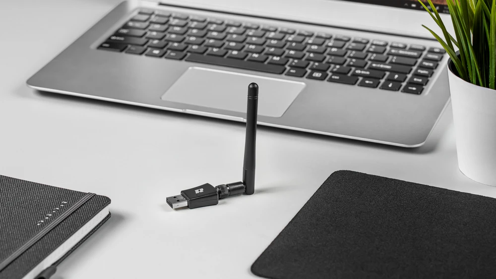 Rebel WiFi tinklo plokštė 5GHz 802.11 a/c/b/g/n USB adapteris su antena