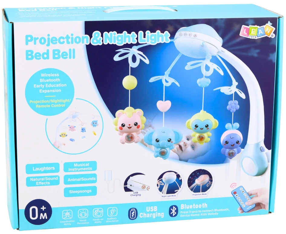 Lean Toys Lovytės karuselė rožinė