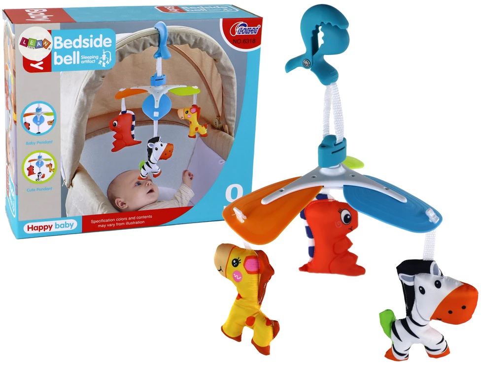 Karuzelka Pakabinama žaislų karuselė Lean Toys su segtuku