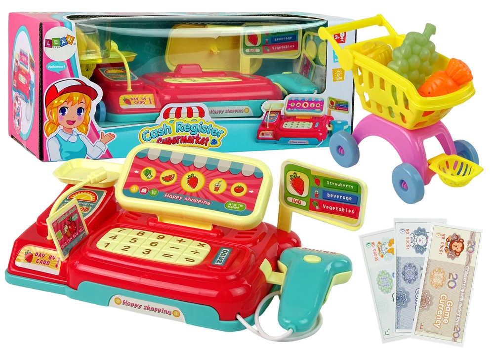 Kasos aparatas su vežimėliu Lean Toys