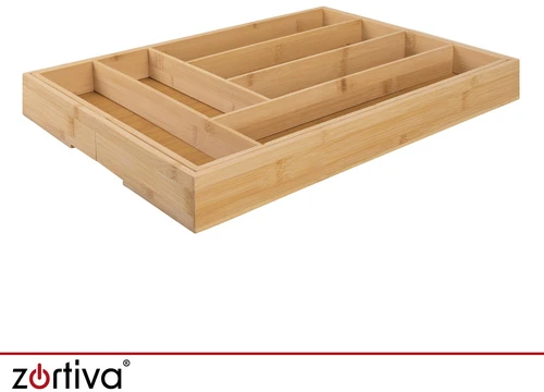 Zortiva bambukinis stalčiaus organizatorius / įdėklas