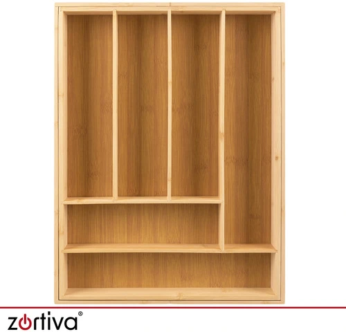 Zortiva bambukinis stalčiaus organizatorius / įdėklas