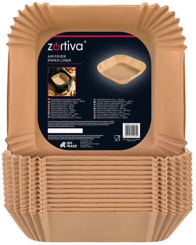 Popieriniai kasetės įdėklai gruzdintuvei 20 cm 300 vnt. Zortiva
