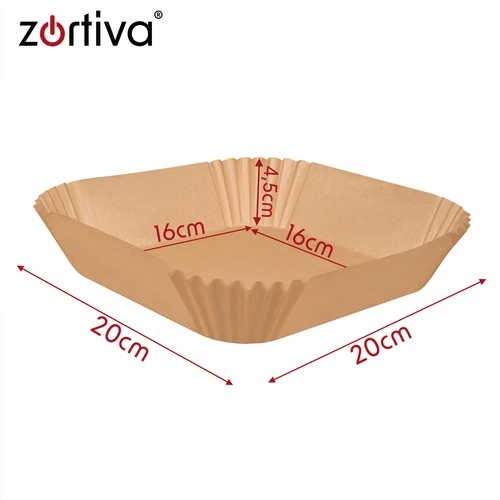 Popieriniai kasetės įdėklai gruzdintuvei 20 cm 300 vnt. Zortiva