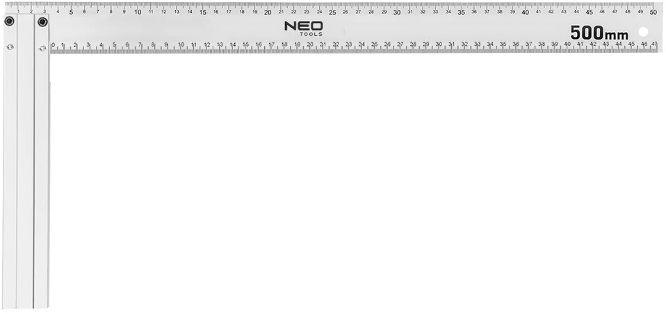 Kątownik Kampainis NEO 72-147, aliuminis, 500x235 mm