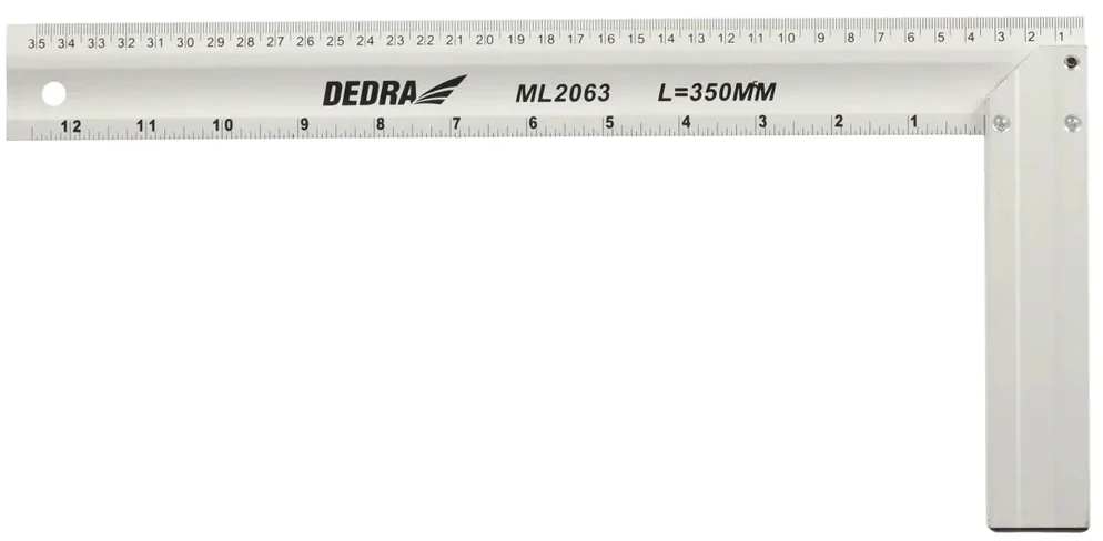Dedra Kampuotis statybinis 350x160 mm aliuminis