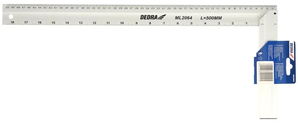 Dedra Kampuotis statybinis 500x200 mm aliuminis
