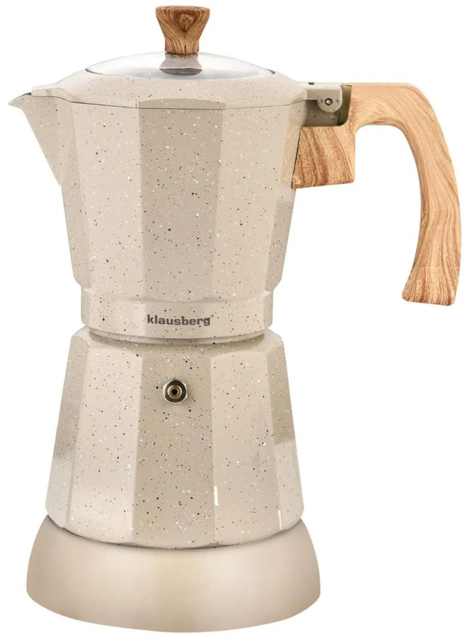 Kavavirė Elektrinis espreso kavos virimo aparatas, 300 ml, smėlio spalvos, 500 W, klausberg KB-7999
