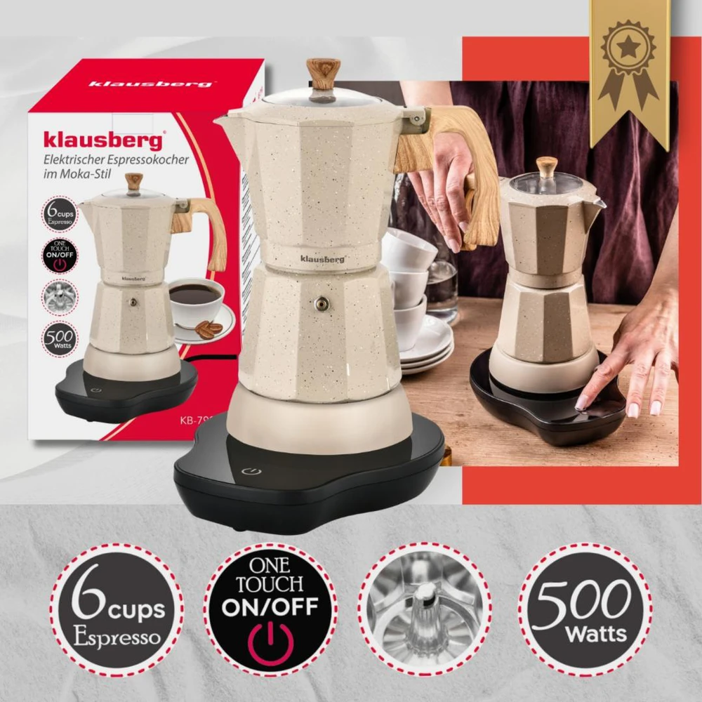 Klausberg elektrinis moka kavinukas rinkinys