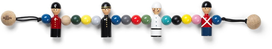 Kay Bojesen – „Baby Pramchain Multi“.
