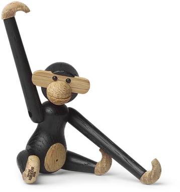 Kay Bojesen - Monkey Mini - A9,5 cm - Tamsiai dažytas ąžuolas
