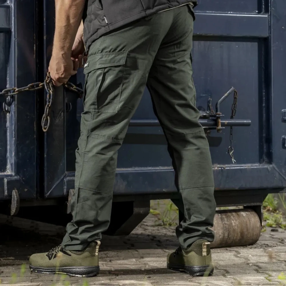 Spodnie Kelnės Ripstop spandex cargo kelnės ld/54, 220g/m2 žalios