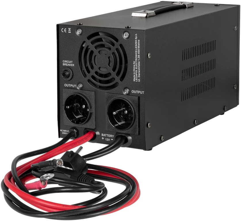 KEMOT PROsinus-1000-LFP4 avarinio maitinimo keitiklis su gryna sinusine banga ir įkrovimo funkcija 12V 230V 1000VA/700W