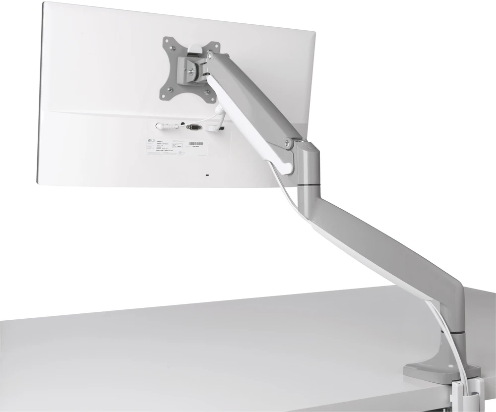 Leitz Kensington K55470EU stalinis plokščiųjų ekranų laikiklis 81,3 cm (32") Gnybtas / varžtai Pilka, Sidabras