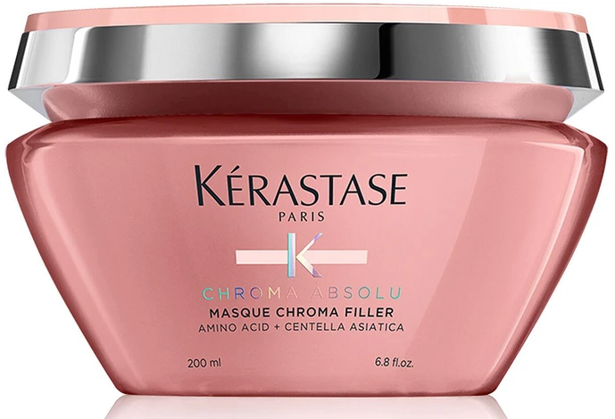 Kerastase Chroma Absolu Masque Chroma Filler giliai užpildanti kaukė nuo porėtumo dažytiems plaukams, 200 ml