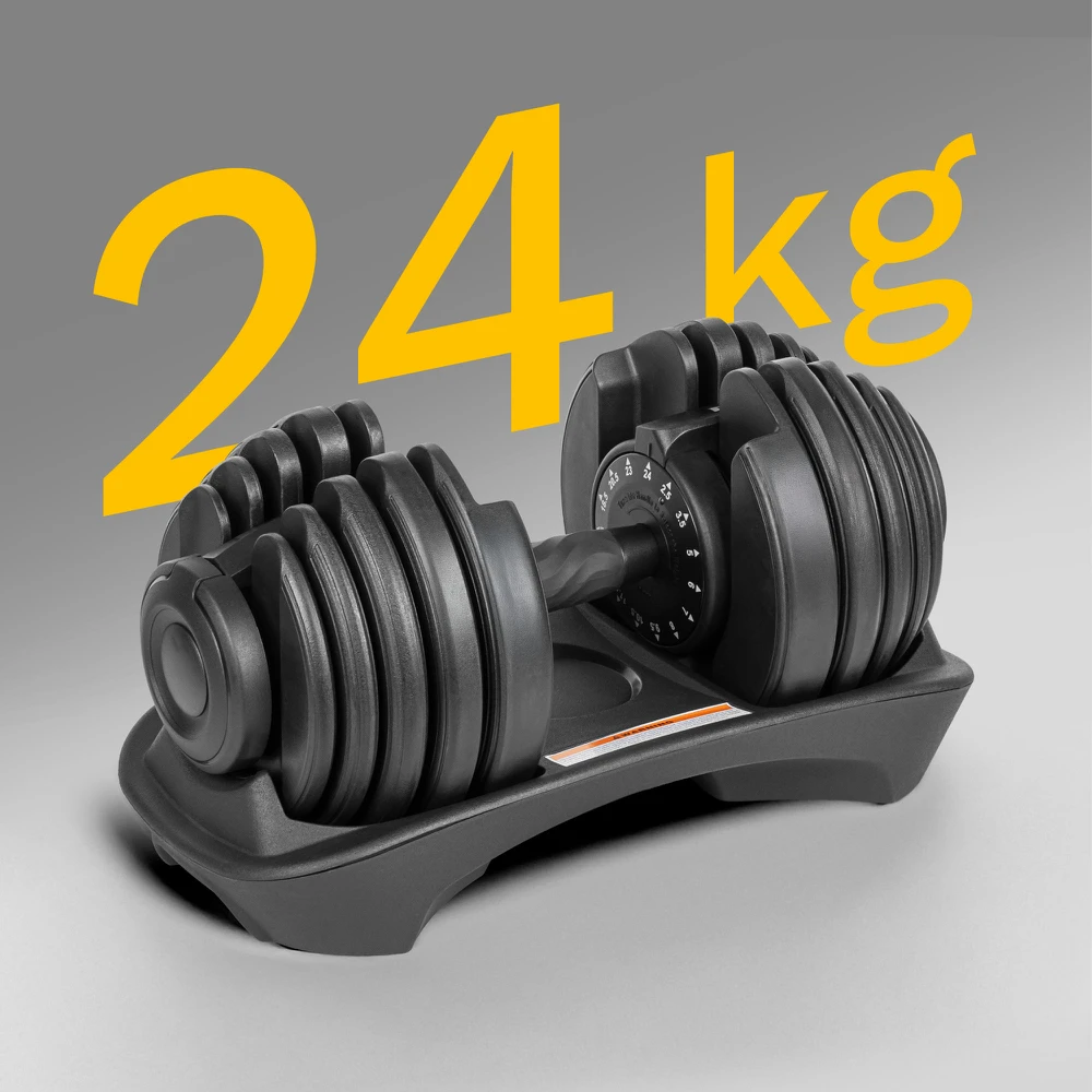 Reguliuojamo svorio ketaus hantelis Rebel Active RBA-2303, 24 kg