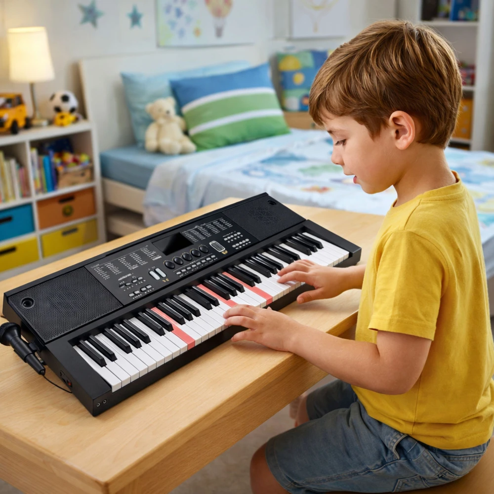 Lean Toys 61 klavišų klaviatūra 78,5 cm