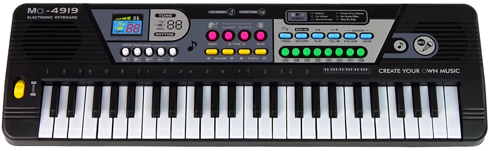 Lean Toys Klaviatūra su mikrofonu MQ4919, 49 klavišai