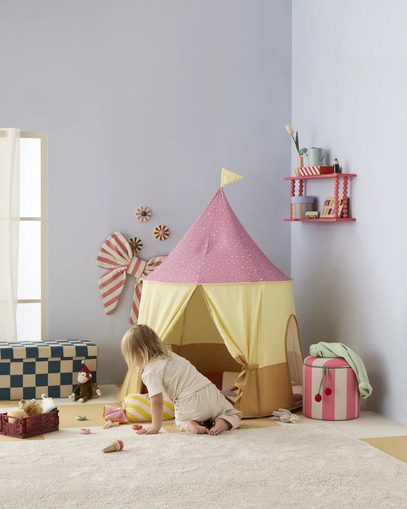 „Kids Concept“ – palapinė „Cirkus“ – rožinė – 115 x 120 cm