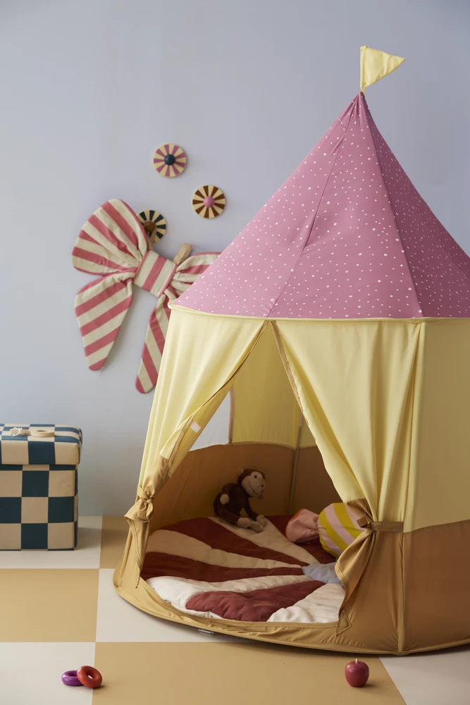 „Kids Concept“ – palapinė „Cirkus“ – rožinė – 115 x 120 cm