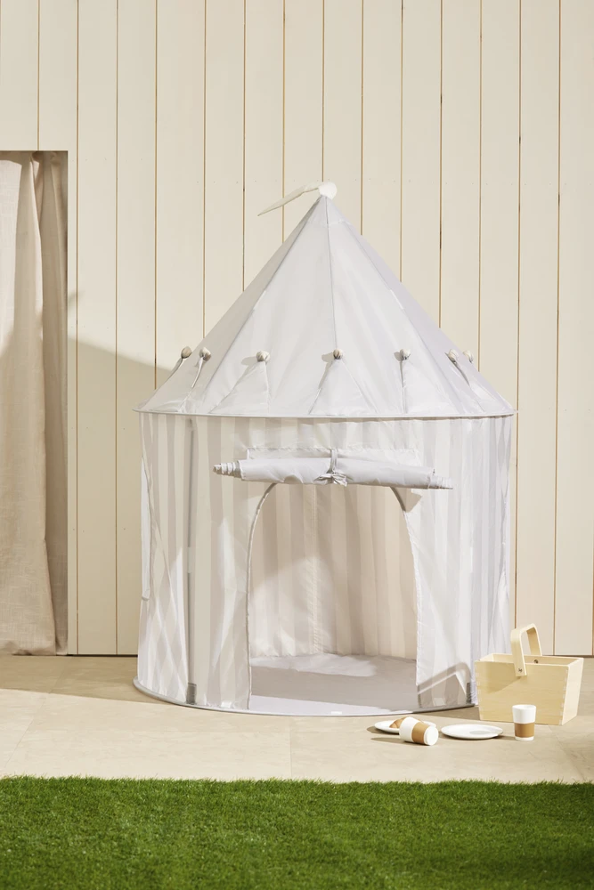 „Kids Concept“ – „Star“ – žaidimų palapinė su juostelėmis, pilka – (1000926)