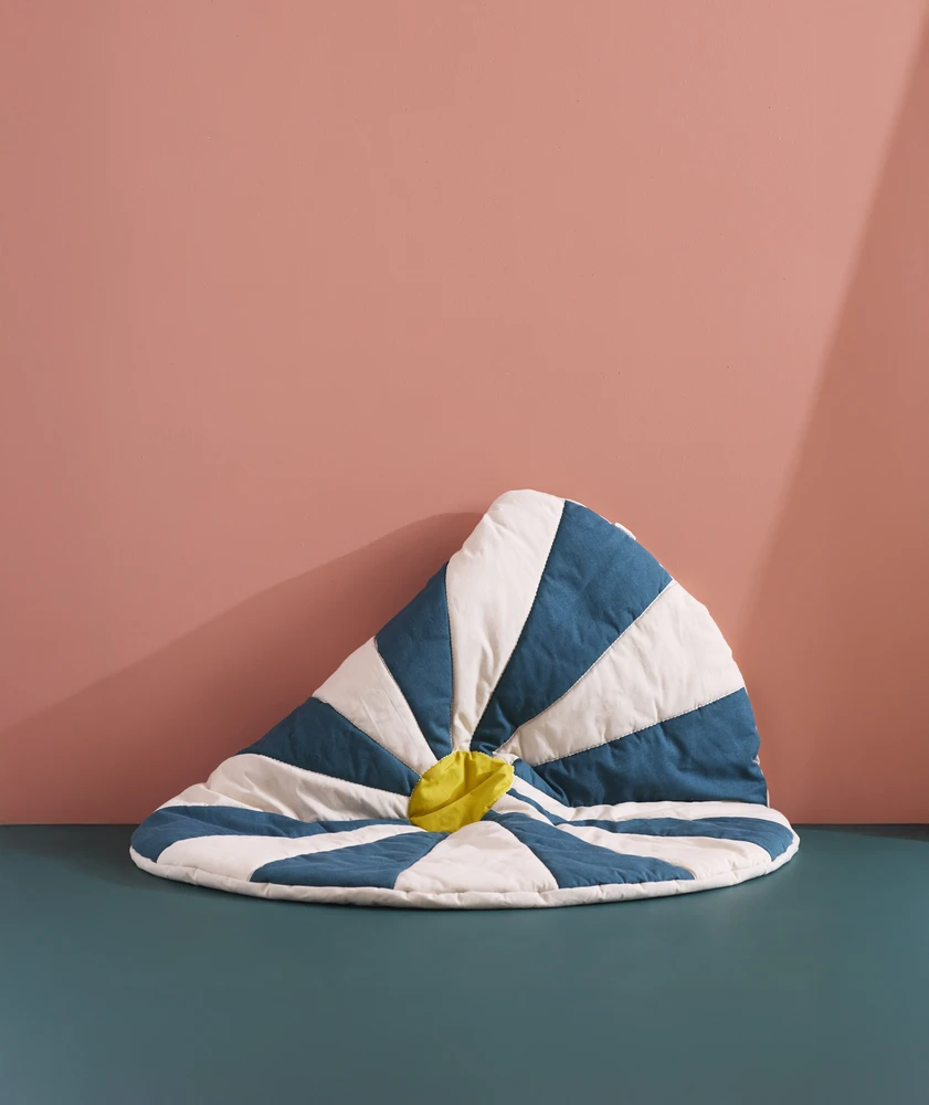 Kids Concept - Žaidimų kilimėlis Cirkas - Mėlynas - 112x112x2 cm