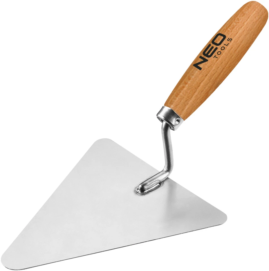 Kielnia Plytų mentelė NEO 50-101 180x180 mm, medine rankena