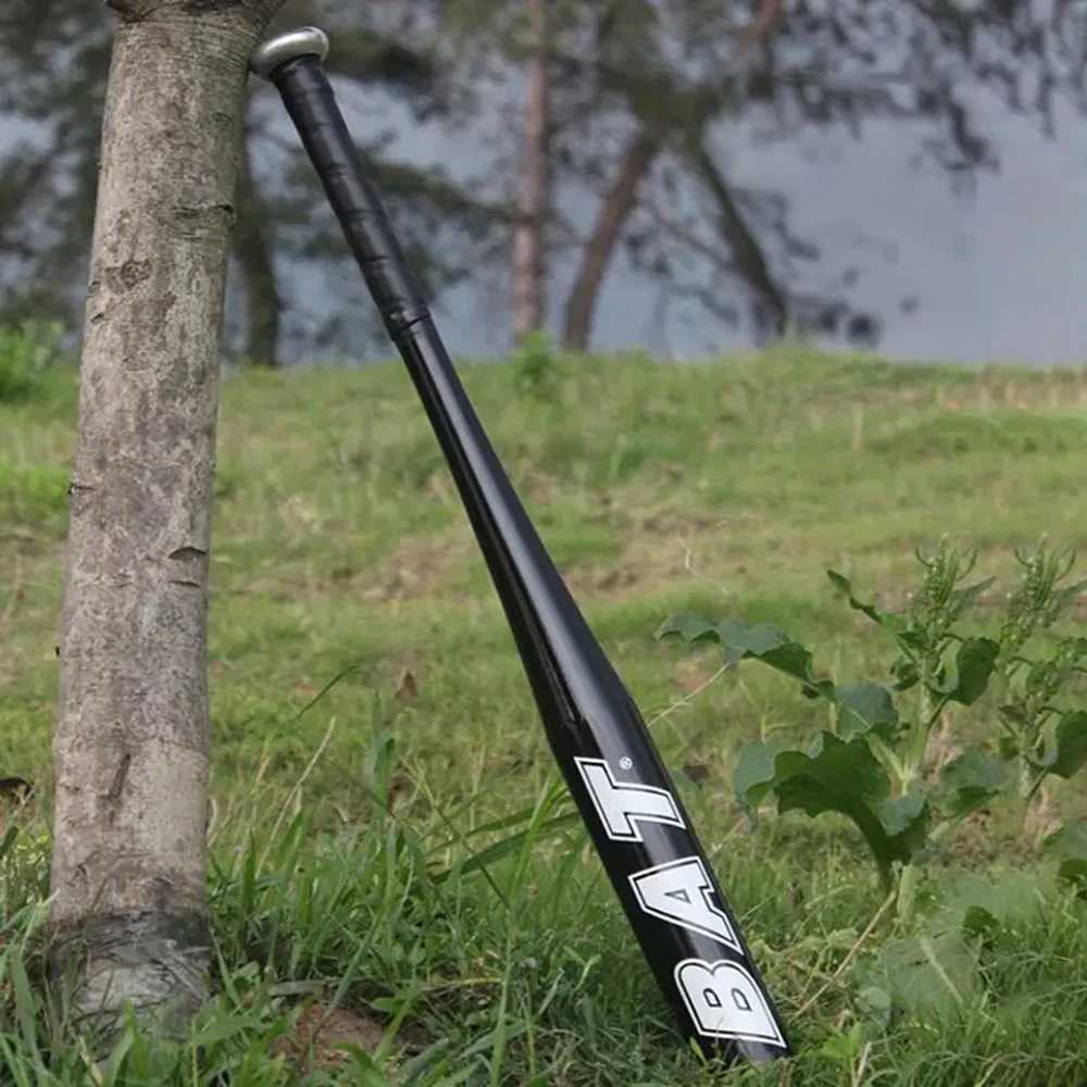 Kij Beisbolo lazda, aliumininė, 25 colių, 64 cm, stipri, treniruočių, juoda