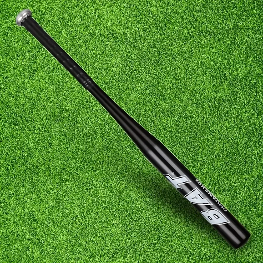 Kij Beisbolo lazda, aliumininė, 25 colių, 64 cm, stipri, treniruočių, juoda