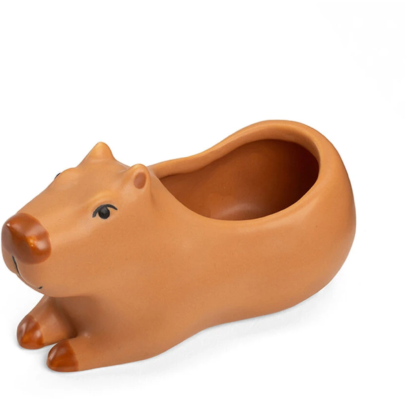Kikkerland - Cappy the Capybara vazonas, mažas - 11,5 x 6,5 x 6,5 cm