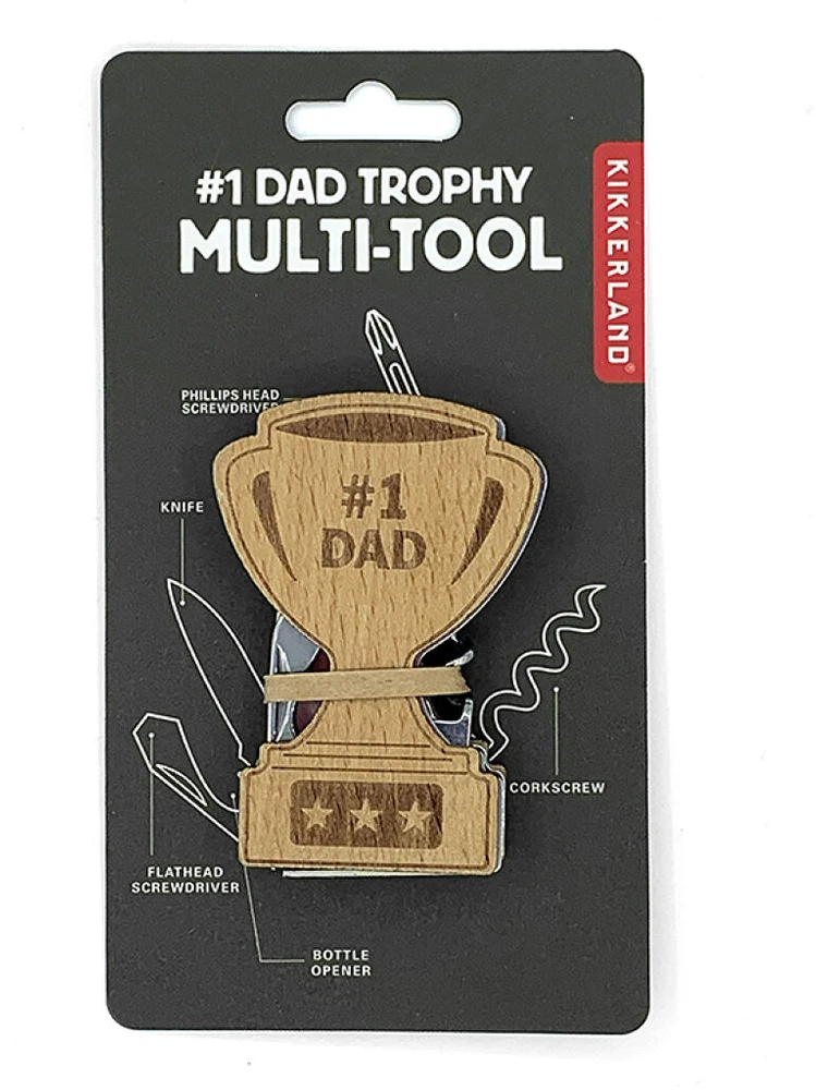 Kikkerland - Dad Trophy daugiafunkcis įrankis - 2 x 2,75 x 0,5 colio