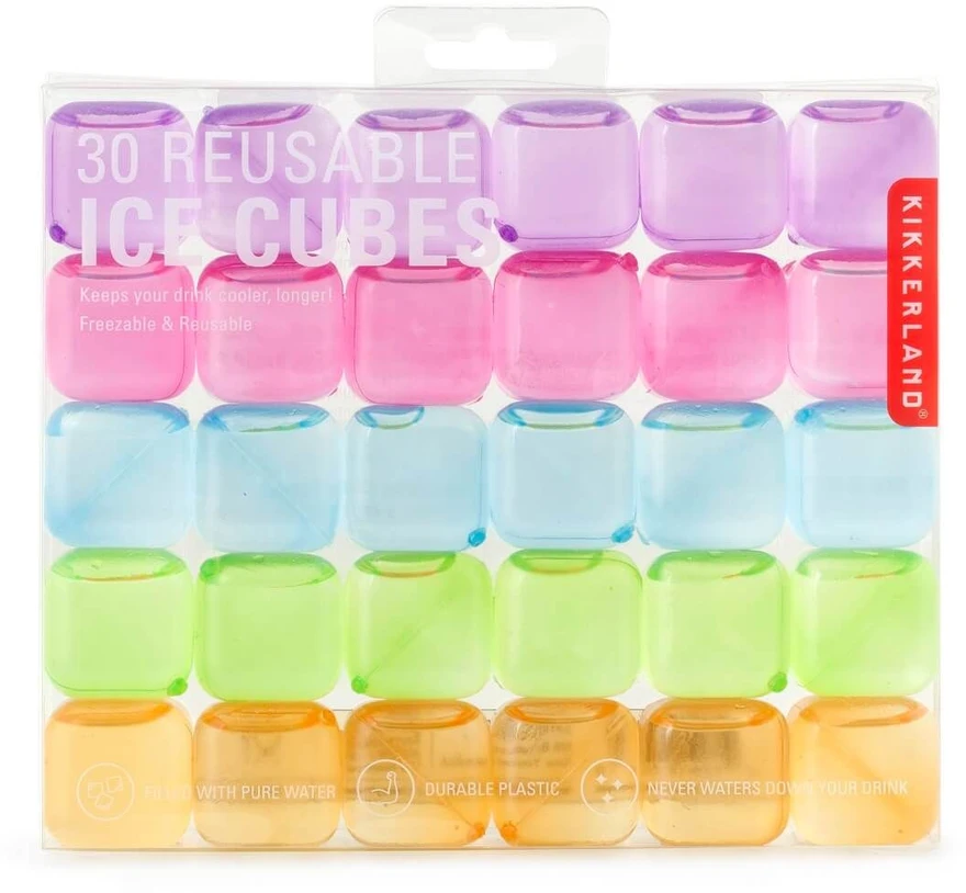 Kikkerland - daugkartinio naudojimo ledo kubeliai - 30 vnt. rinkinys