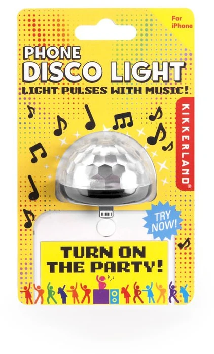 „Kikkerland“ – „Juodas Phone Disco Light“ (US173-BK-EU)