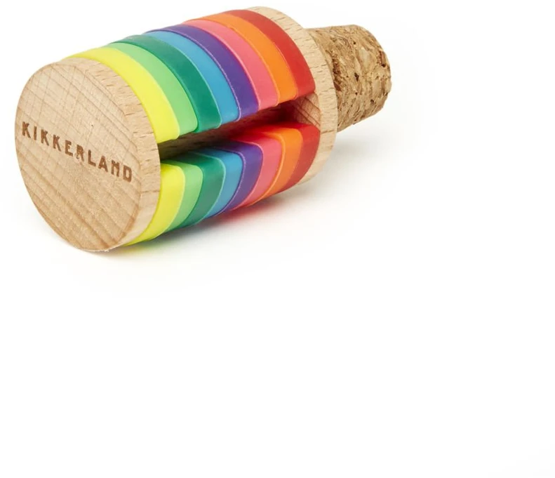 Gertuvė Kikkerland – Rainbow Wine Rings + Stopper (BA91)