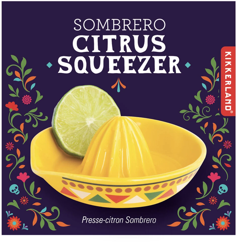 Kikkerland – Sombrero citrusinių vaisių spaudyklė – 4,75 x 4,5 x 1,75 colio