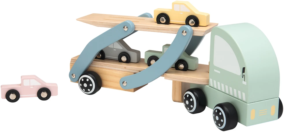 Kinder and Kids - Automobilių transporteris su automobiliais (4 vnt.) (K50514)