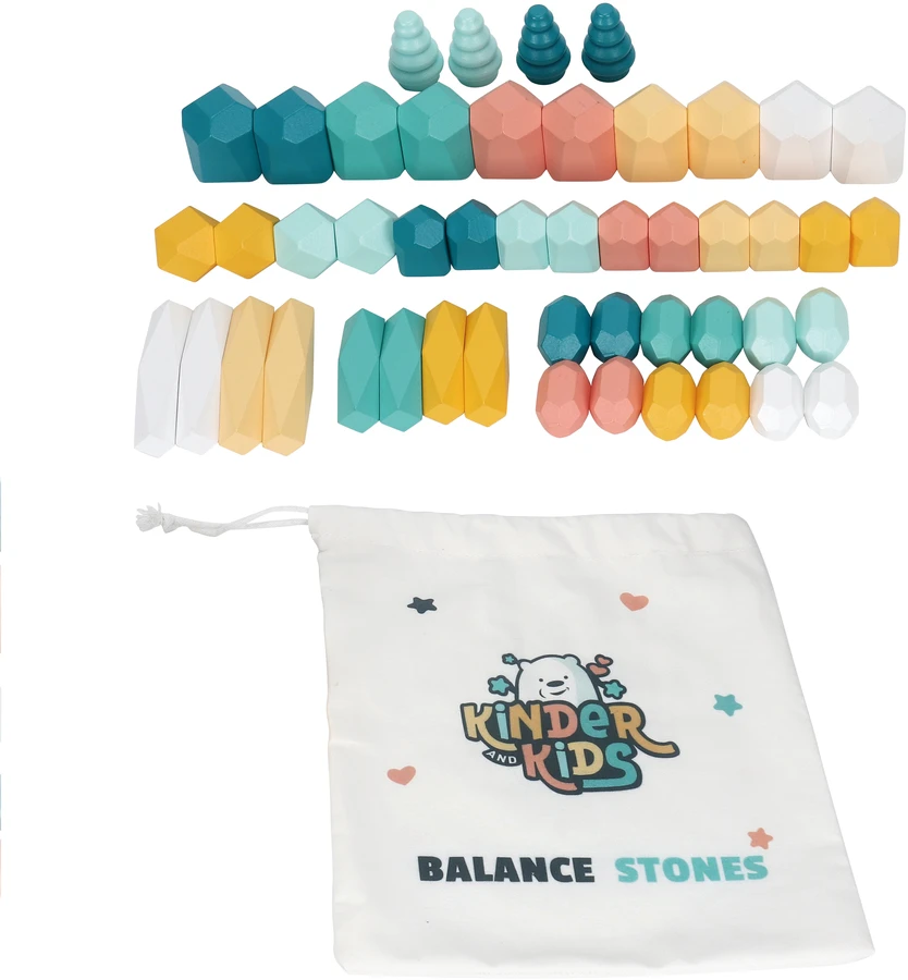 Kinder and Kids - Pusiausvyros akmenys (48 vnt.) K50553