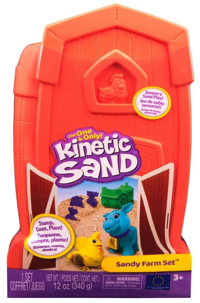 Spin Master KINETINIO SMĖLIO žaidimų rinkinys „Sandy Farm“ rinkinys
