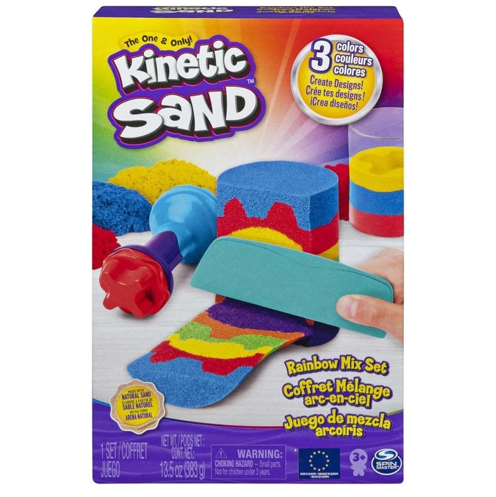 Spin Master Kinetinis smėlis Rinkinys Rainbow Tools 383g
