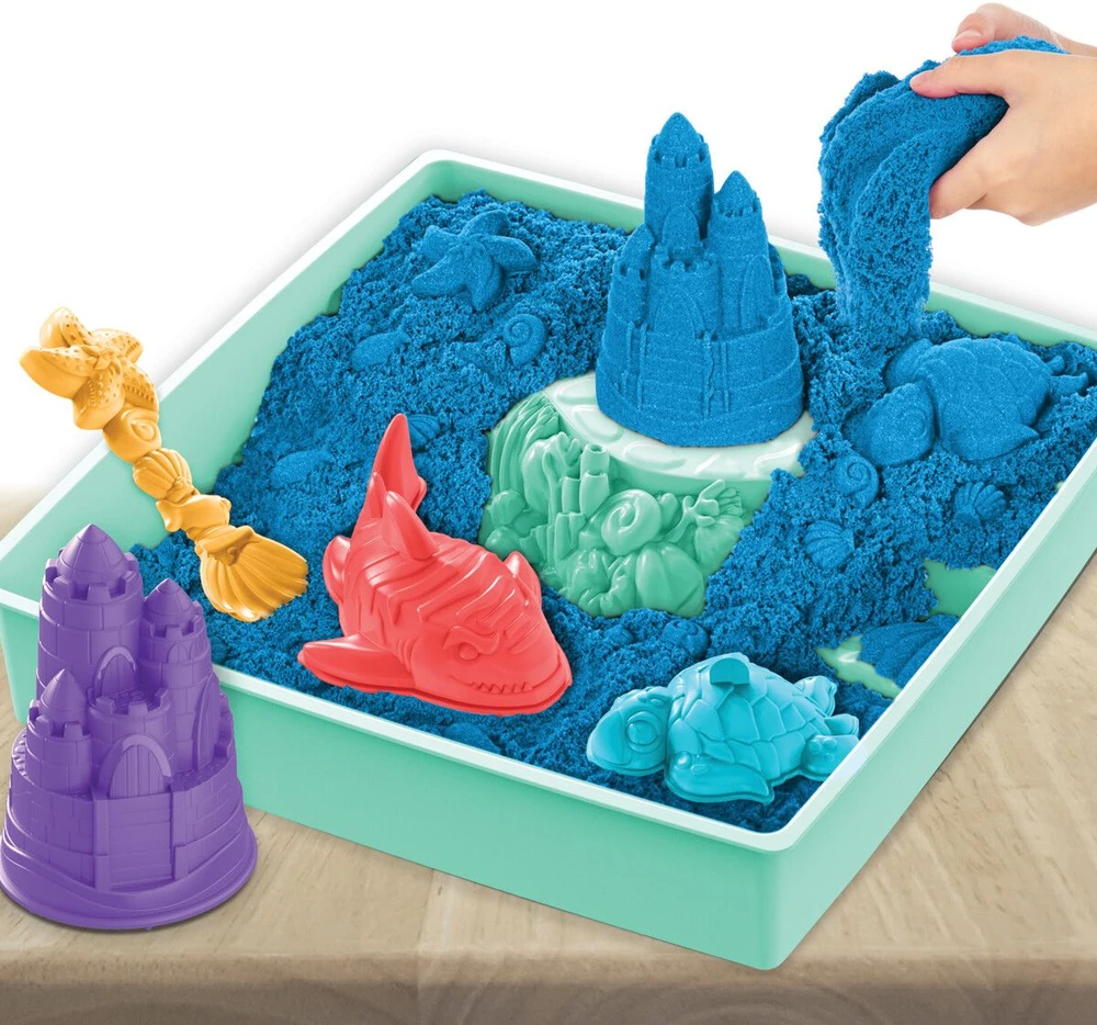 Spin Master Kinetic Sand - Rinkinys Piaskownica mėlyna