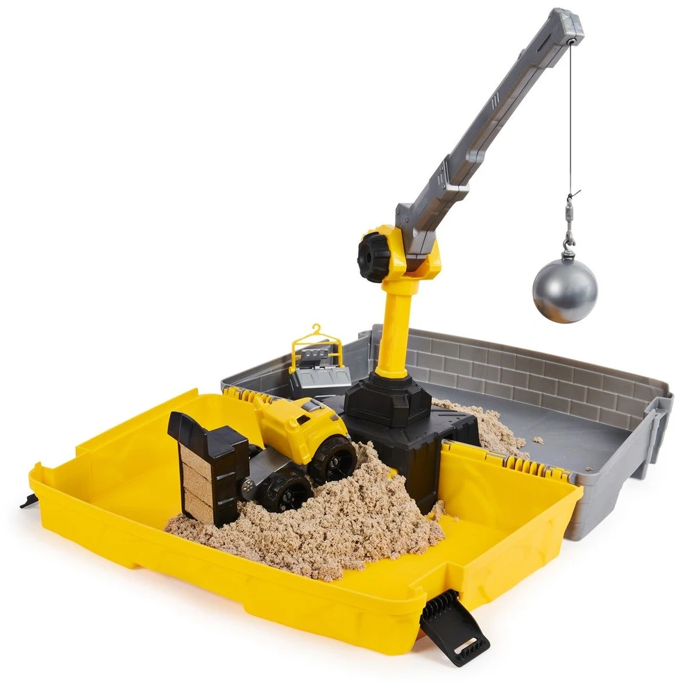 Spin Master Kinetic Sand Kinetinis smėlis – sulankstoma statybinė smėlio dėžė (6055877)