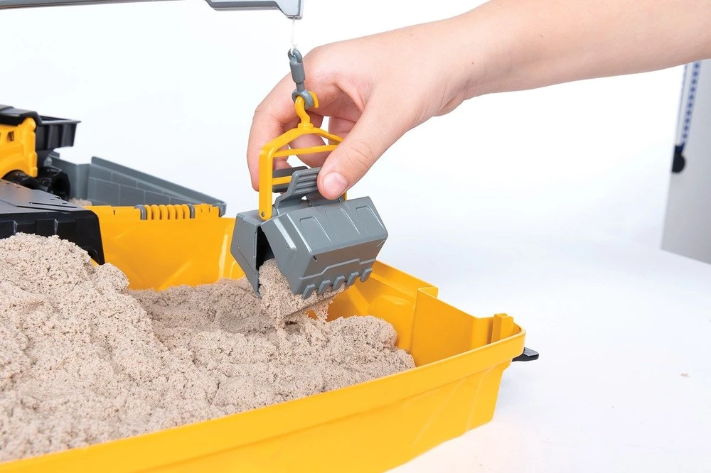 Spin Master Kinetic Sand Kinetinis smėlis – sulankstoma statybinė smėlio dėžė (6055877)