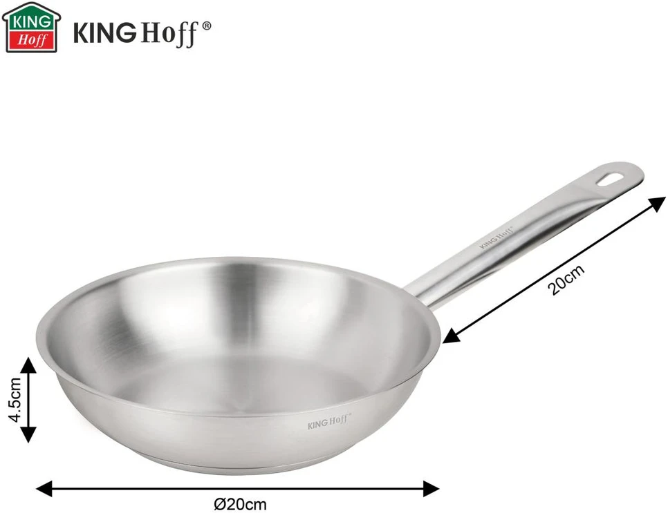 King Hoff Keptuvė, nerūdijantis plienas 21ct, 20cm, kinghoff, kh-2018