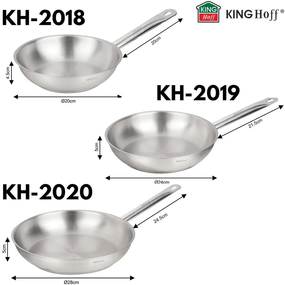 King Hoff Keptuvė, nerūdijantis plienas 21ct, 20cm, kinghoff, kh-2018