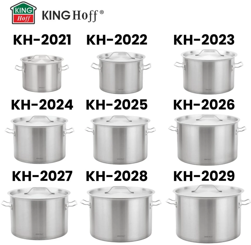Garnek Puodas Gastronorm puodas, nerūdijantis plienas, skersmuo 32cm, 17l, kinghoff, kh-2023