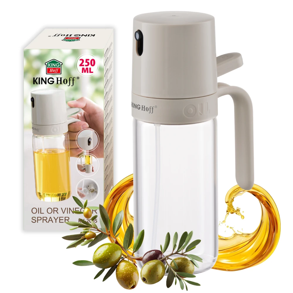 King Hoff Rozpylacz Aliejaus ir acto purkštuvas, 250 ml, stiklinis, „Kinghoff“, kh-2005