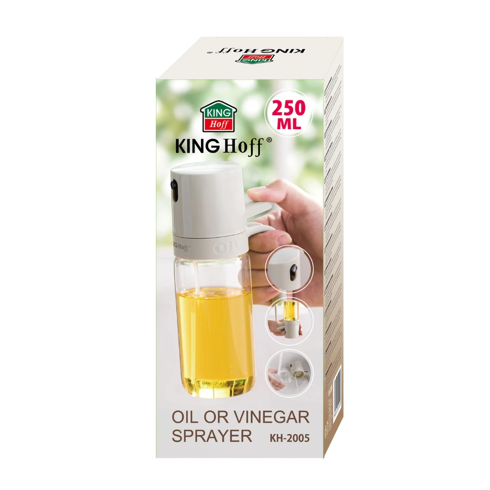 King Hoff Rozpylacz Aliejaus ir acto purkštuvas, 250 ml, stiklinis, „Kinghoff“, kh-2005